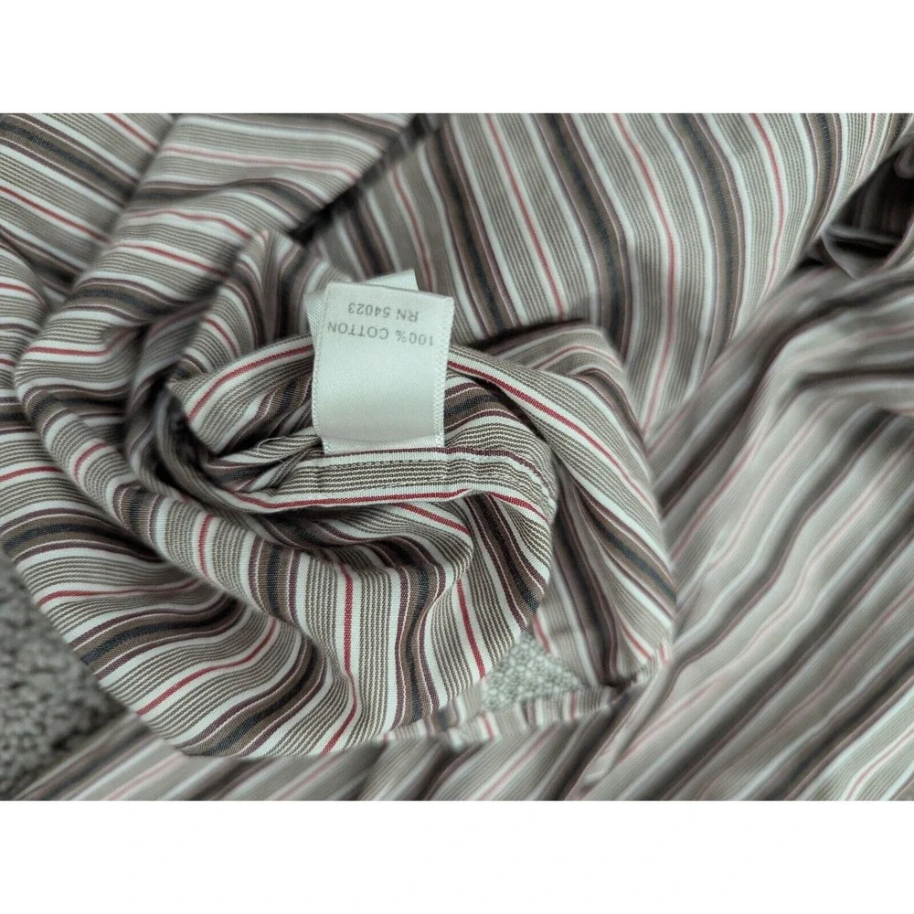 Banana Republic Dress Shirt Mens‎ Extra Large Slim Fit Striped French Cuff